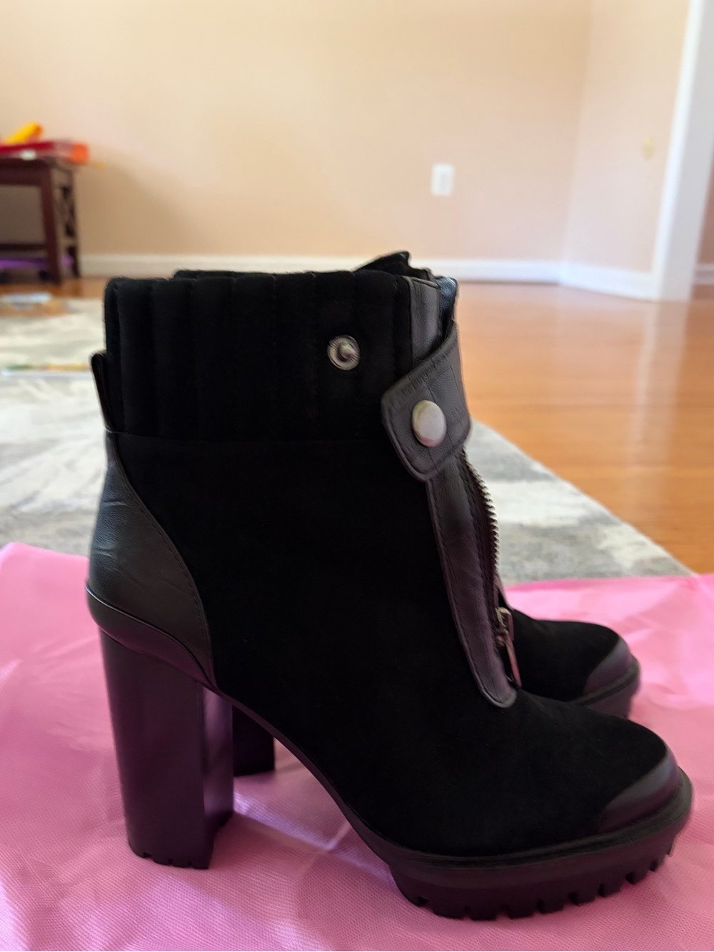 Vince Camuto Black Women's Platform Ankle Boots